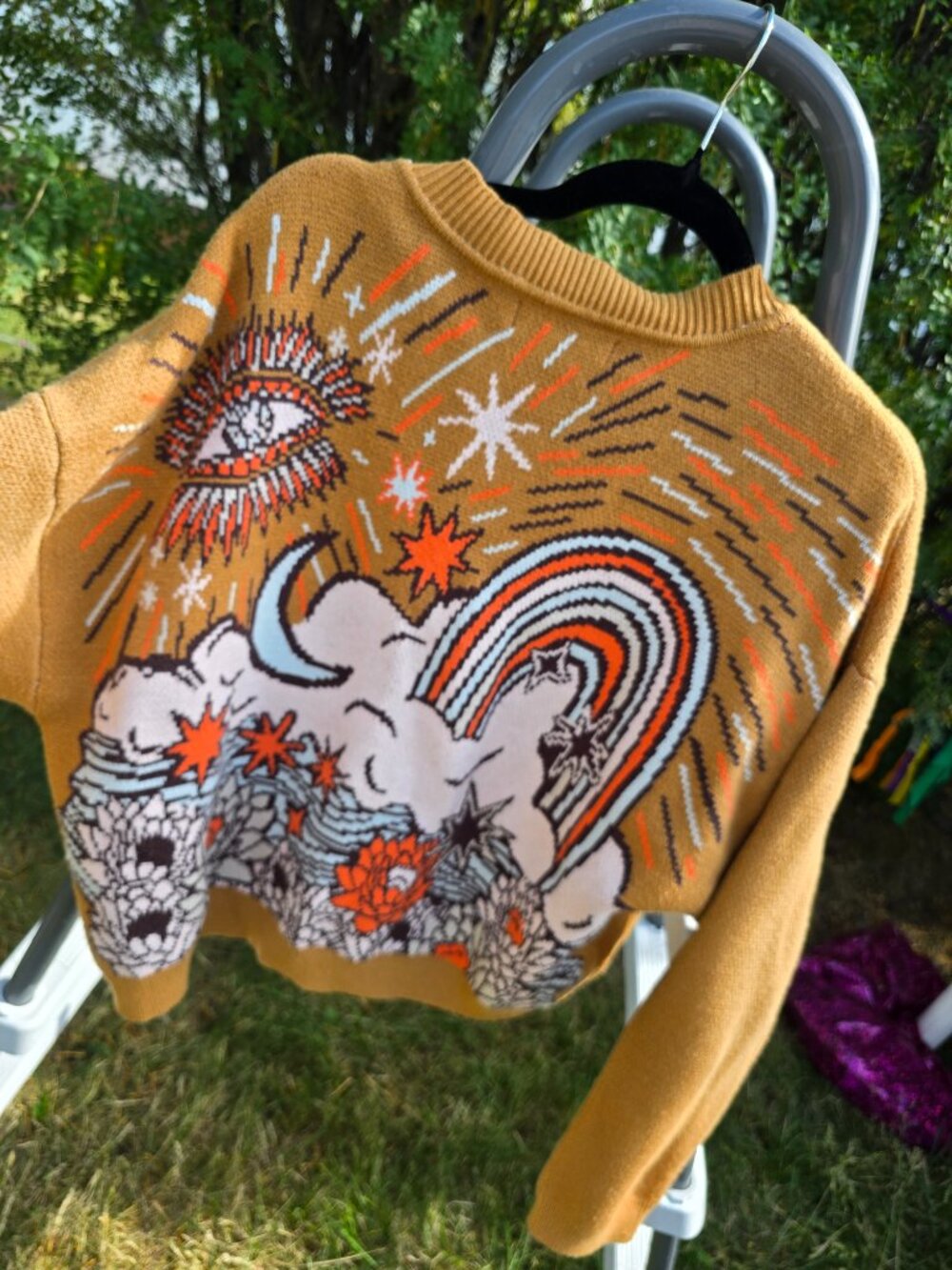 Spiritual Gangster Mystic Rainbow Eye Sweater - Picture 2 of 4
